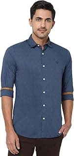 Allen Solly Men's 100% Cotton Slim Fit Shirt