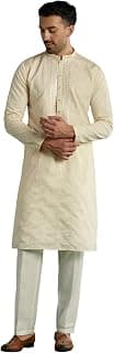 KALKI Kurta Set for Men with Thread and Mirror Embroidery