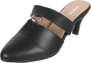 Mochi Women Kitten Heel Mules