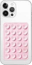 Like Star® Double Sided for Phone | Silicone Suction Adhesive for Phone Cover | Stick Ease Multi-Purpose Hands-Free Suction Phone Accessory | Strong Grip Holder for Mirror & Shower (Pink)