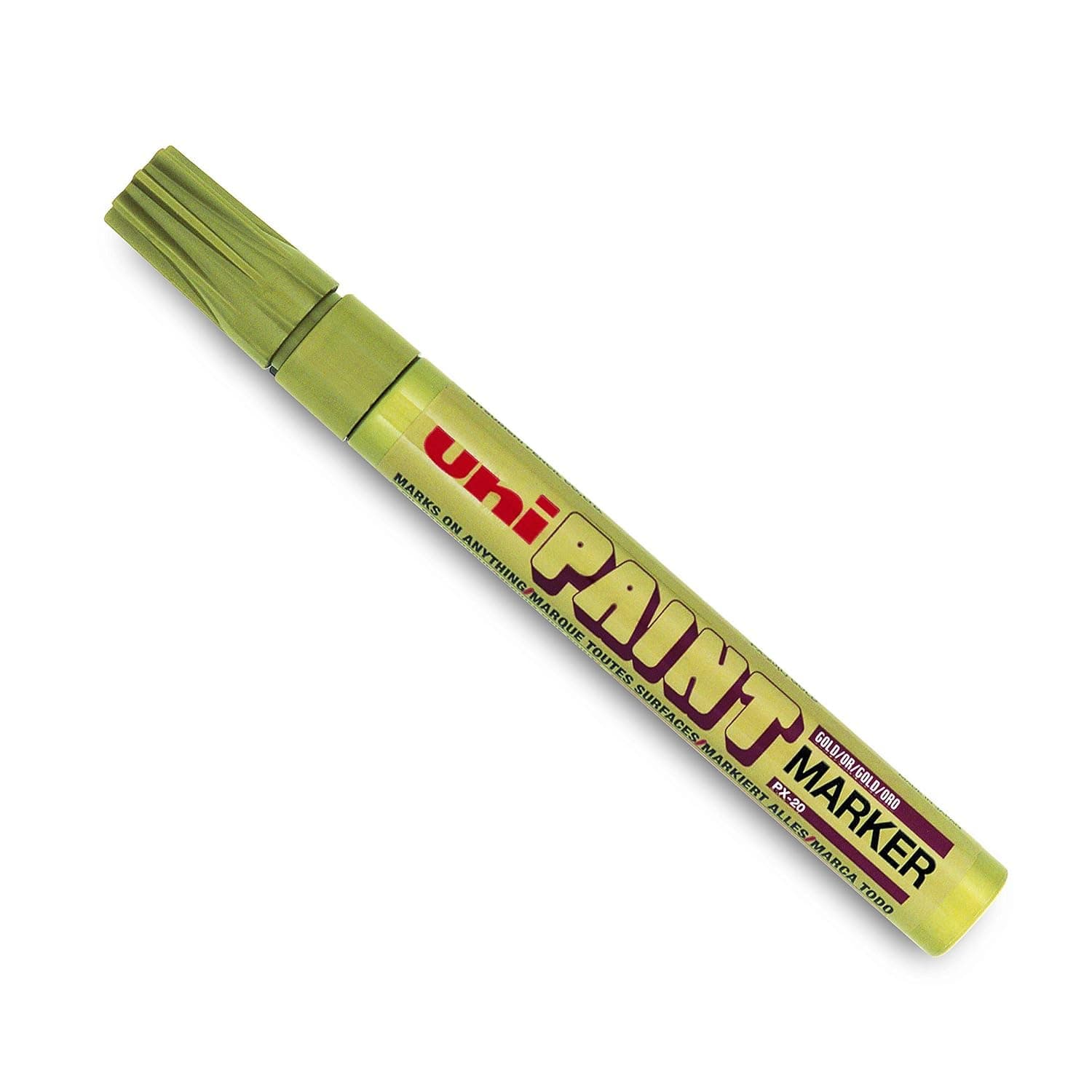 uni-ball PX20 Bullet Shaped Paint Marker | Gold Ink, Pack of 1