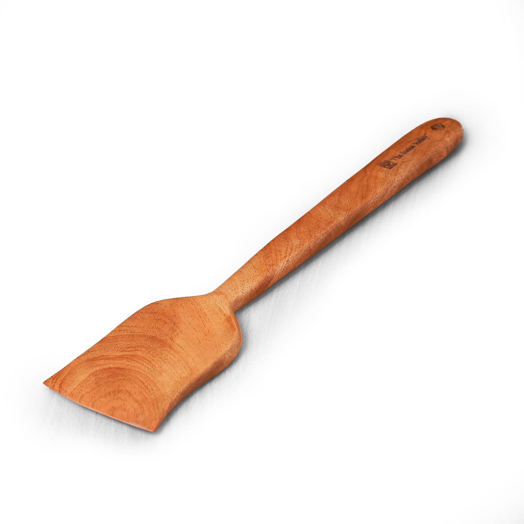 The Indus Valley Wooden Large Flip/Spatula/Ladle for Cooking Dosa/Roti/Chapati | Kitchen Tools | No Harmful Polish | Naturally Non-Stick | Handmade - (Neem Wood, 37 cm, 56 GMS)