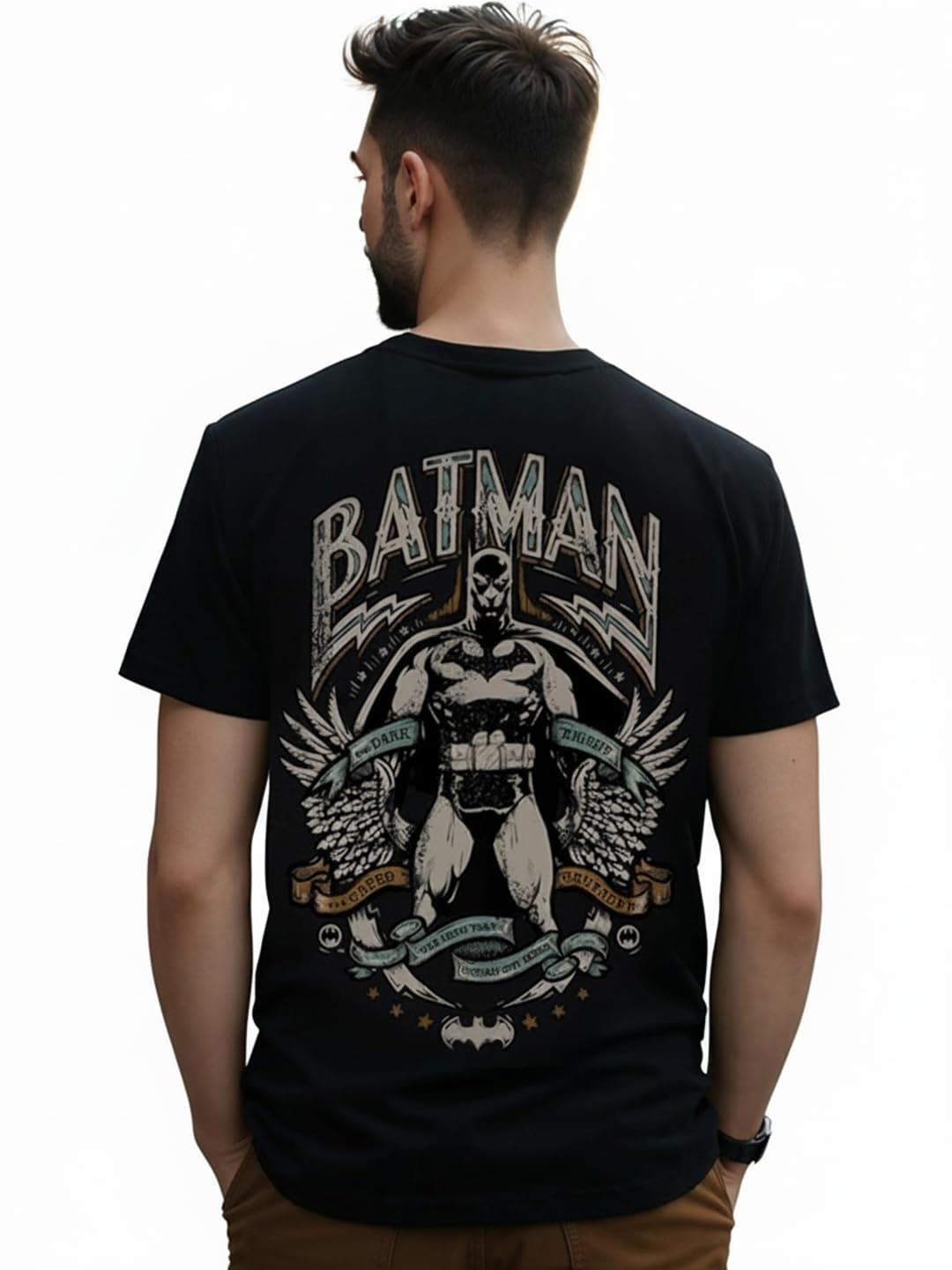 Bewakoof X DC Men's Cotton Graphic Print Regular Fit Half Sleeve Round Neck T-Shirt | Tshirt for Men Cotton| Casual Wear | Street Wear