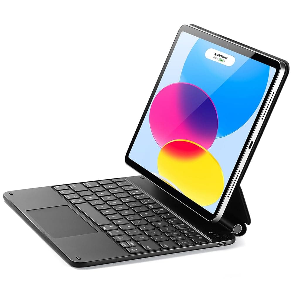 ESR for iPad A16/10th Gen Case with Keyboard, Quick-Set Magnetic Stand | For iPad 11th, Easy-Set Cantilever Stand, Secure Magnetic Lock, Precision Multi-Touch Trackpad, Rebound Series, Black