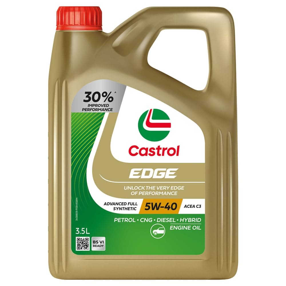 Castrol Edge 5W-40 Full Synthetic Engine Oil for Cars (3.5L)