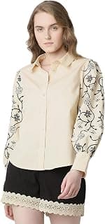 VERO MODA Women Cotton Solid Regular Fit Shirt