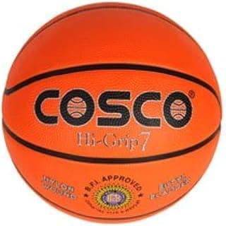 Cosco Hi-Grip Basketball, Size 5 (Multicolour)