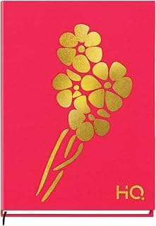 Flora Case Bound Note Book for Gifting and Personal Use | A5 (14.8 cm x 21 cm) | Single line | 192 pages | Pink, (27070A)