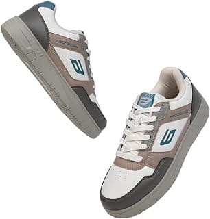 Bond Street Men's Casual Sneakers | PU Upper Lace-Up Shoes for Men | Stylish & Comfortable Footwear | Lightweight Sneakers with Durable PVC Sole