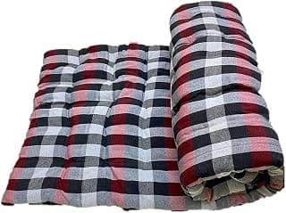 Unite source Soft Cotton Filled Bed Mattress, Slim Firm Foldable Gadda for Floor, Bed, Travelling, Multipurpose, Light Weight, Single Size Mattress (72x3 6 Inches)