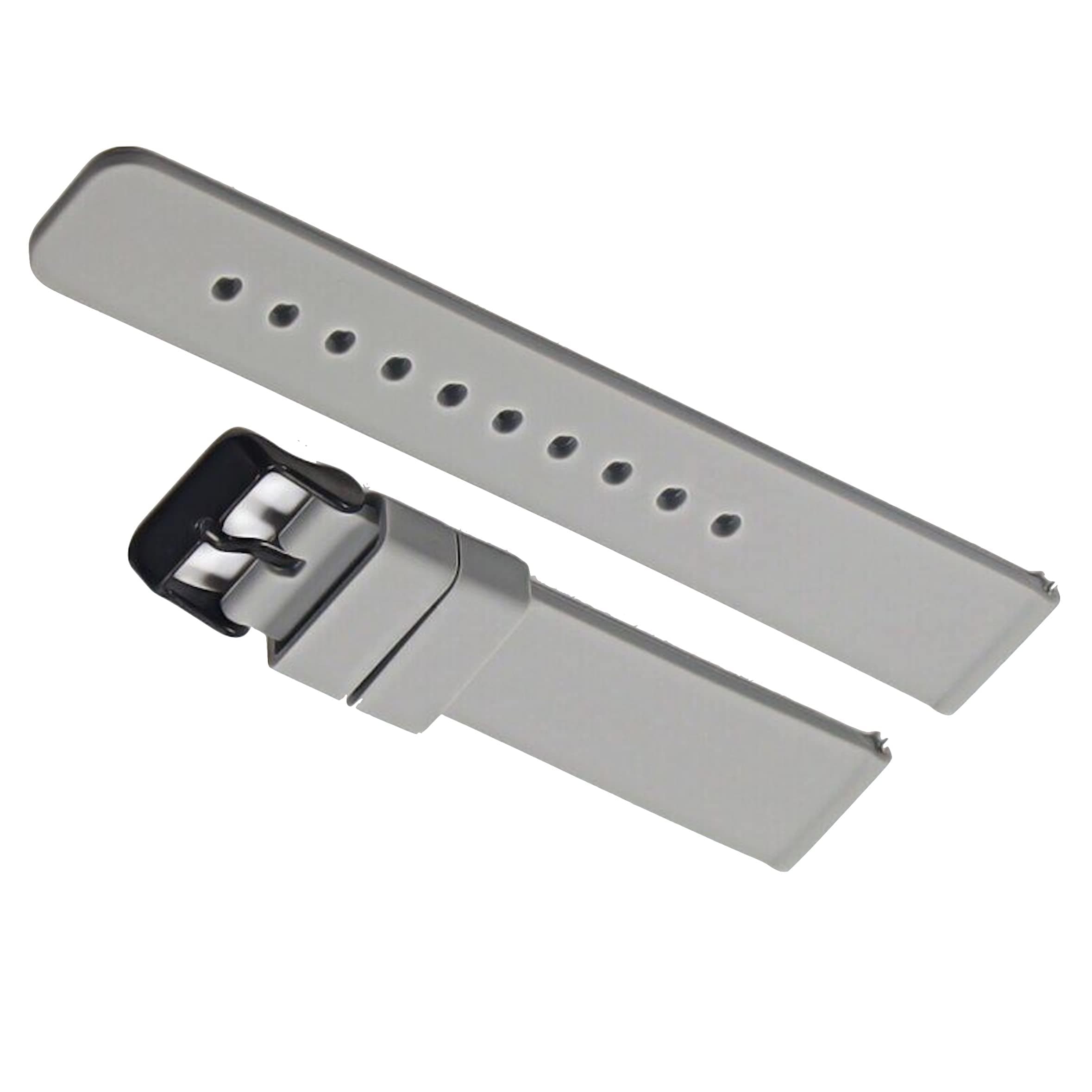 YODI Soft Silicone with Metal Buckle Strap Replacement Belt Band for Amazfit Pace Stratos 2s Smart Watch Straps, Grey