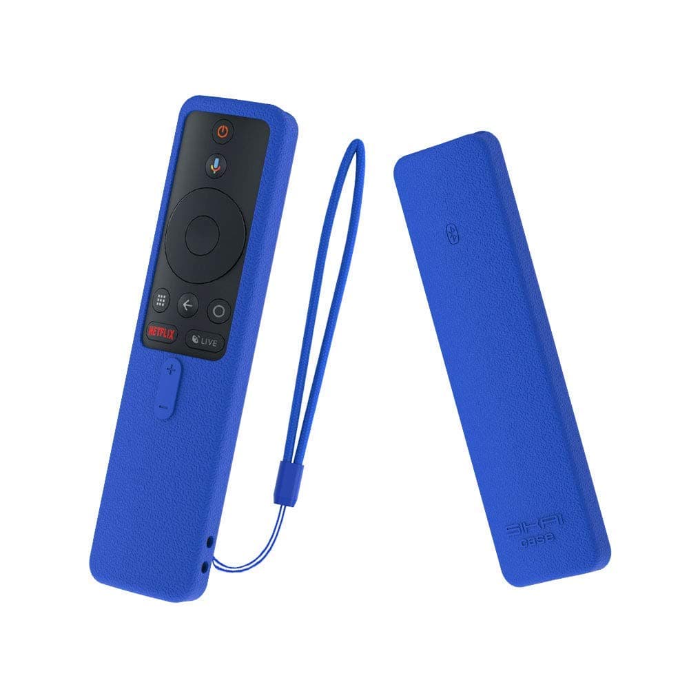 Oboe Silicone Remote Cover for Xiaomi Mi TV Remote, Blue | Compatible with Xiaomi Mi TV Remote Netflix/Amazon Model 4X (65,55,50,43 inch)/ 4A (40 inch), Remote Not Included