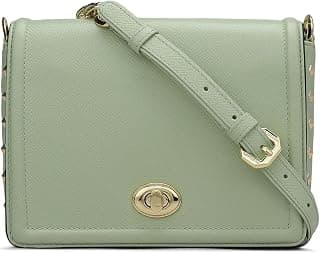 Da Milano Women's Leather Sling Bag - Mint