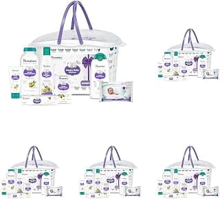 Himalaya Baby Gift Pack Basket,Pack of 5 Set,White