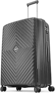 VIP Large Polypropylene (Pp) Quad Active Check-in 75 Cm 8 Spinner Wheels Hardshell Trolley Bag for Travel, Hard Case Lightweight Bag with Combination Lock, Tough Suitcase for Travel (Black) ()