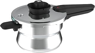 Butterfly Duo Curve SS 3L Pressure Cooker|Induction Base| Halo Crown Spill Filter | Patented Pressure Lock Handle(4th Level Safety) | Float mechanism powered Optimal Steam Cooking | 5 Yr Warranty