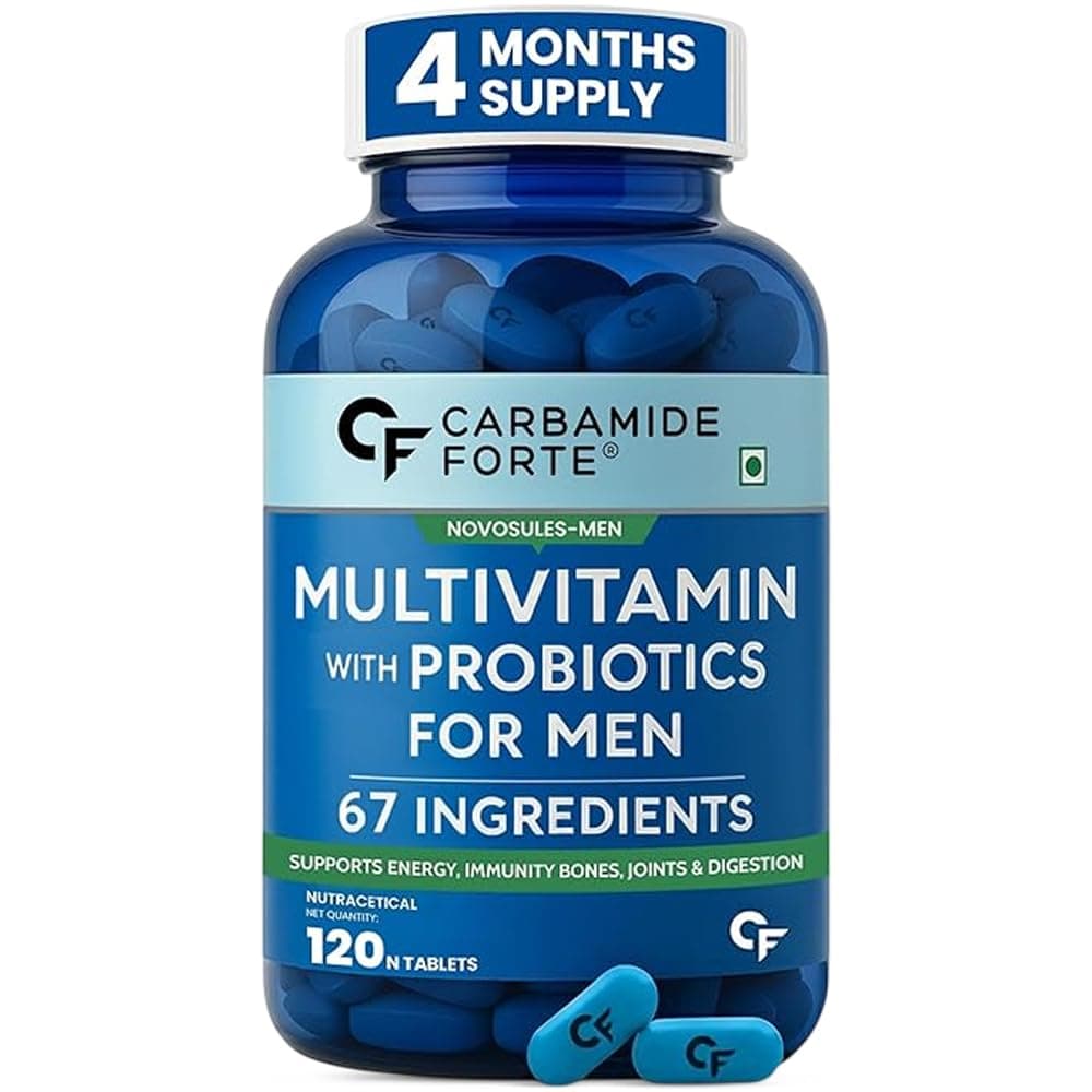 Carbamide Forte Multivitamin Tablet for Men Gym | Multi vitamin Tablet for Men | Multi Vitamin for Mens for Daily Immunity & Energy Support | 120 Tablets