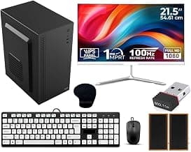 Desktop Computer Set, i7 3770, 16GB RAM, 256GB SSD, 22-inch Full HD Monitor, Windows 10, with Google Chrome, Wi-Fi Dongle, Keyboard Mouse, Speaker