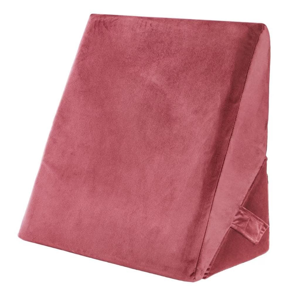 Wakefit Memory Foam Wedge Cushion|1 Year Warranty|Wedge Pillows for Bed, Orthopedic Pillows for Neck Pain, Acid Reflux, Anti Snoring (Advance Wedge Pillow, 22HX11LX20W Inch, Medium, Pink)