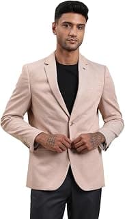 Turtle Men Knitted Tailored Fit Solid Beige Casual Blazer||Blazer for Men||Casual Blazer