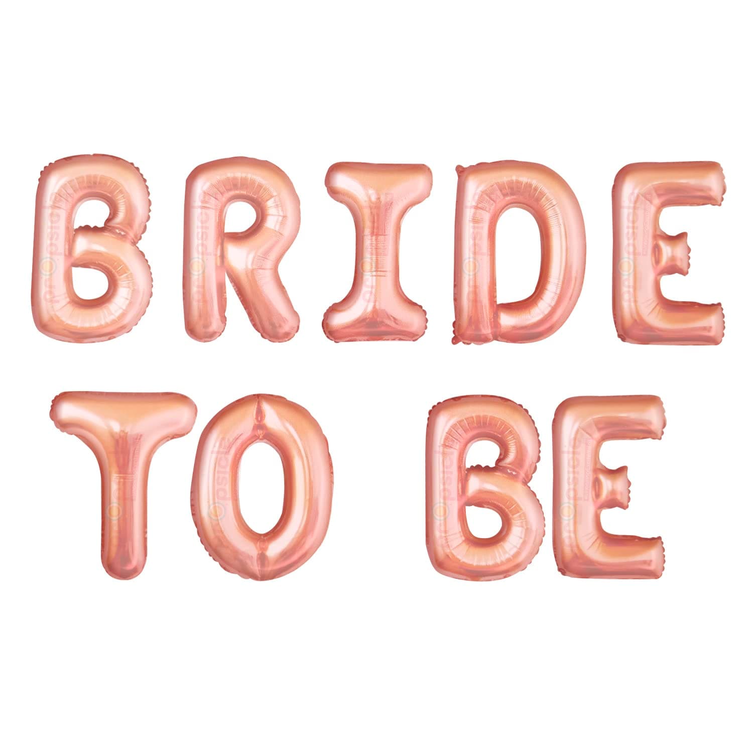 Propsicle Rose Gold Bride To Be Foil Letter Balloons 16 Inch, Bridal Shower Decoration Kit, Bachelorette Function Decor, Mehendi Haldi Celebration Banner, Air and Helium Supported, Pack of 9