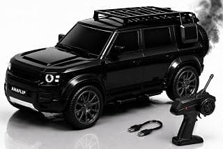 SUV Defender Remote Control RC Car with Real Smoke | High Speed Racing Toy with LED Lights | Rechargeable Battery | Fully Functional RC Vehicle for Kids Boys & Girls