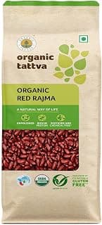 ORGANIC TATTVA Red Rajma 500g | Premium Whole Kidney Beans for Curry & Daily Meals | Protein-Rich Pulses for Indian Cooking