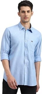 Arrow Solid Slim Fit Mens Casual Shirts - 100% Cotton, Breathable & Comfortable, Full Sleeves Shirt for Men