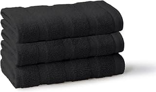 MYTRIDENT Quick Dry Towel, 400 GSM, 100% Cotton Towel, 3 Pc Wash, Black
