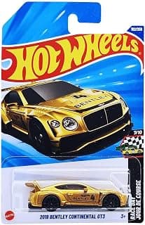 Hot Wheels 1:64 Scale 2018 Bentley Continental GT3 Ages 3 Years and Up 162/250 (Gold)