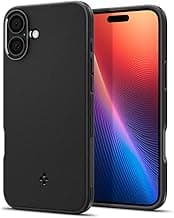 Spigen Essential Sand Blast for iPhone 16 Case, iPhone 16 Back Cover (2024) - TPU｜Matte Black