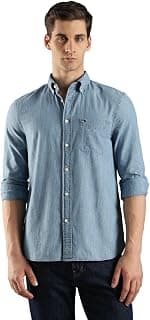 Tommy Hilfiger Self-Design Regular Fit Cotton Shirt