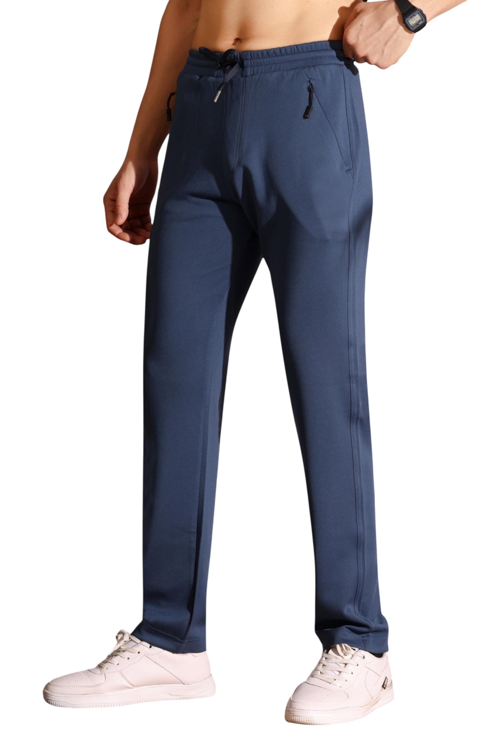 Flapfit Men's Regular Fit Track Pants with Zipper Pocket||Track Pants for Men