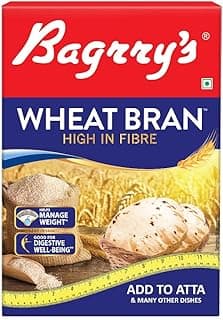 Bagrry’s Wheat Bran 500g | High Fibre & Protein | Natural Prebiotic | Supports Digestion & Gut Health | Ideal for Weight Loss & Baking | Add to Atta | No Preservatives