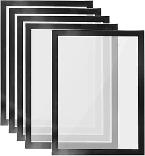 Magnetic Photo Frame A4 Self Adhesive Waterproof Clear Picture Holder Reusable Magnetic Sign Holder for Photos Certificates Posters Notices Artwork Office Home Wall Display