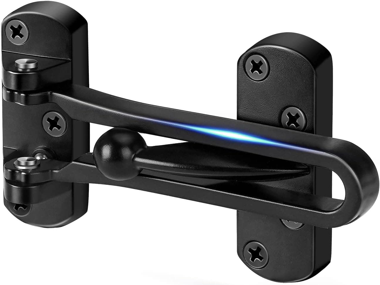 Swing Bar Door Lock Latch, Door Security Sliding Bars for Hotel Child Proof | Home Security Door Reinforcement Lock Door Safety Stopper Door Guard for Indoor and Front Gate Thicken Solid Aluminium 1 Pack