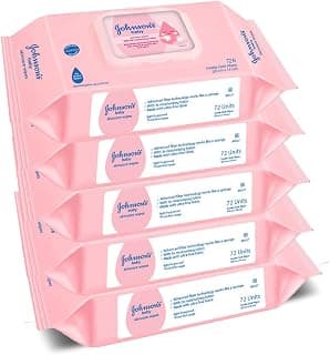 Johnson's Baby Wet Wipes | 360 Wipes | Alcohol & Soap Free | Prevents Rashes & Redness | with 3X Moisturising Lotion | As Mild as Pure Water | Enriched with Glycerin |