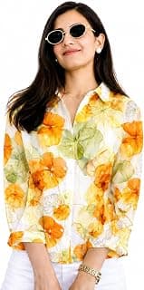 Women’s Ombre Pink Casual Shirt for Women | Full Sleeve Stylish Western Top | Soft Regular Fit Button Down Shirt for Girls & Women