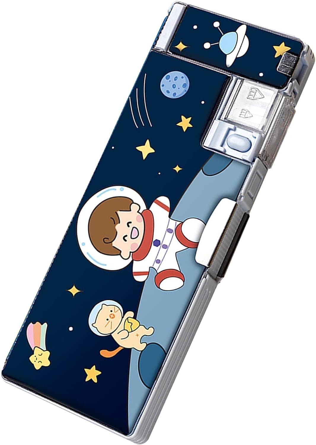 Onpalm Enterprise Magical Multifunctional Cute School Pencil Box for Girls, Space Compass Box for Boys, Aesthetic Stationary Items for Kids, Magnetic Pencil Box, Best Gifts (Space Compass Box New 3)