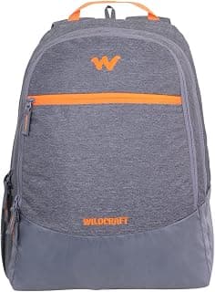 Wildcraft Nylon 32 Ltrs Water-Resistant Backpack for Men & Women – Expedition LPBP 32 Ltrs Water-Resistant Casual Backpack - Melange Grey