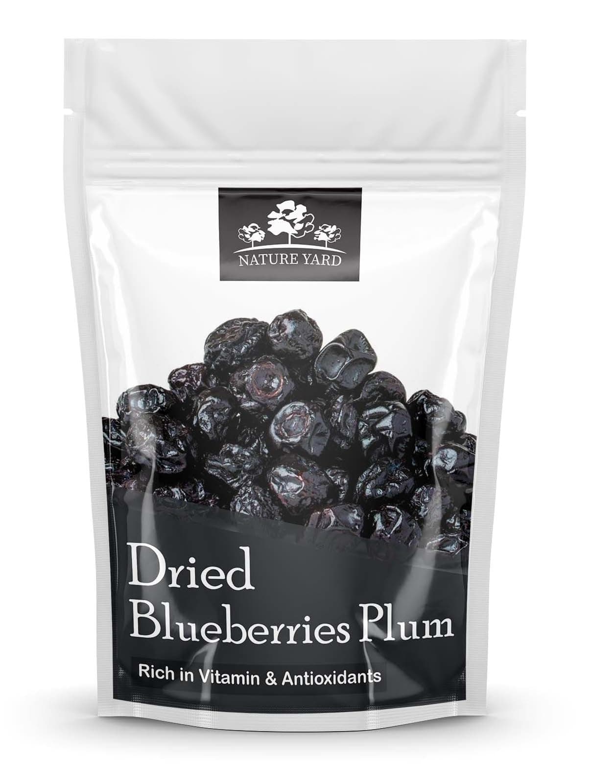 NATURE YARD Dried Blueberry Plum Dry Fruits - 900 gm - Fresh Naturally Sweet Dried Blueberries