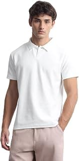 Flying Machine Men's Relaxed Fit Polo T-Shirt | Solid Pattern