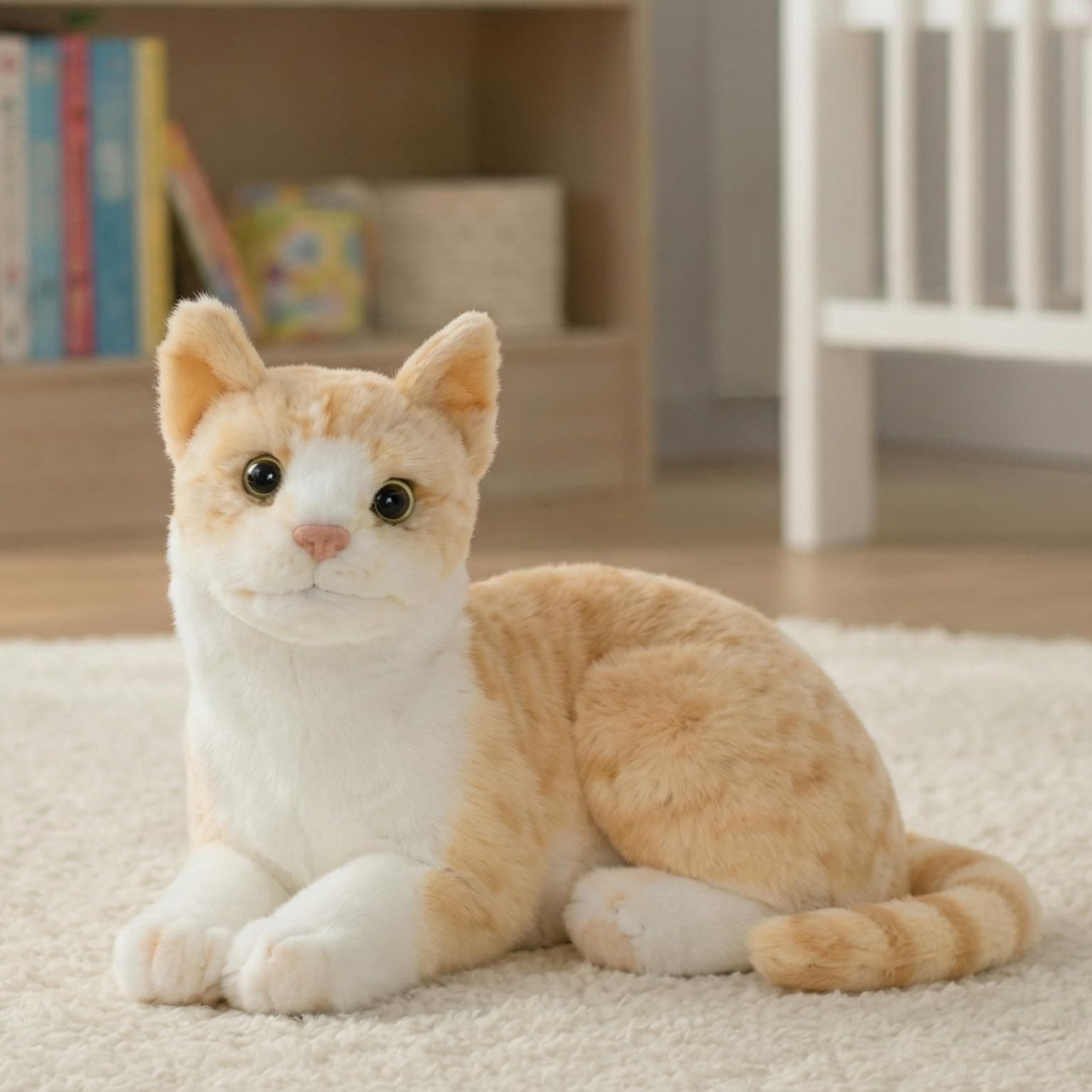FuzzyTales Cat Plush Toy 23cm | Stuffed Plush Animal for Kids & Adults | Kawaii Cute Cat Toy for Cuddles, Gifts & Room Decor | for Birthdays, Valentine's Day, New Year, Christmas (Yellow, 23 cm)