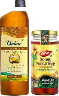 Dabur Honey Sundarbans-500gm & Dabur Cold Pressed Mustard Oil 1L