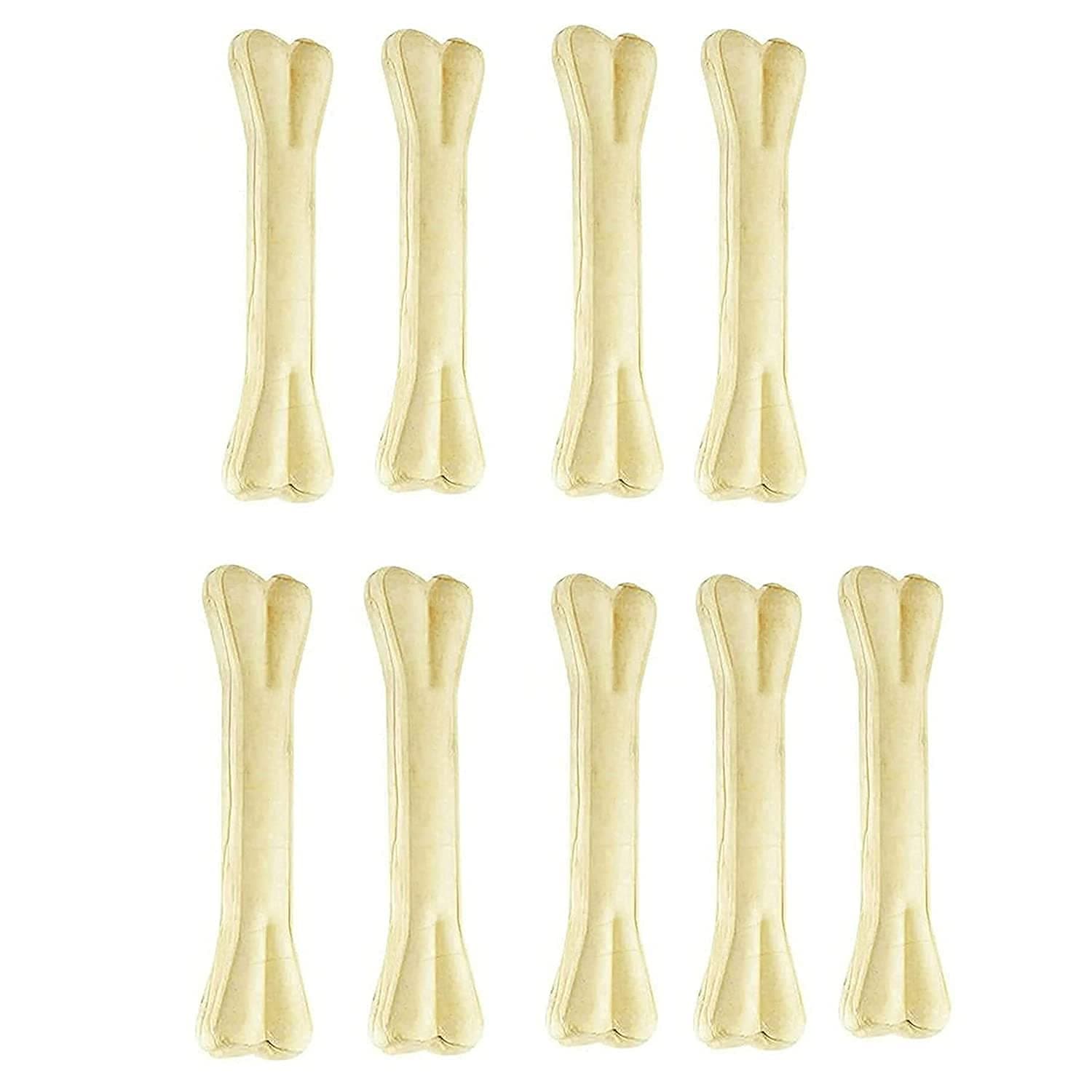 Excite Bites Dog Rawhide Pressed Bones Mega Pack (Dog Chews) (Size 6") (9 Pcs),All Life Stages