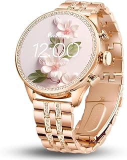 PunnkFunnk PunnkFunnk Luxury Gen 15 Diamond Edition Smartwatch 100+ Sports Mode Bluetooth 4.0 Android 5.0 & IOS9.0, SpO2, Heart Rate Monitoring Waterproof IPX67 Men & BoysGold