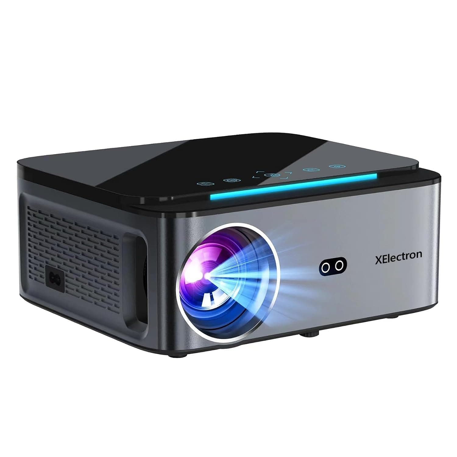 XElectron iProjector 2 Plus Auto Focus Auto Keystone Smart Home Projector 4k Ultra HD | Native 1080P Full HD Resolution, HDMI ARC, Android 12, BT 5.4, WiFi 6 | 20000 Lumens, 2GB+32GB