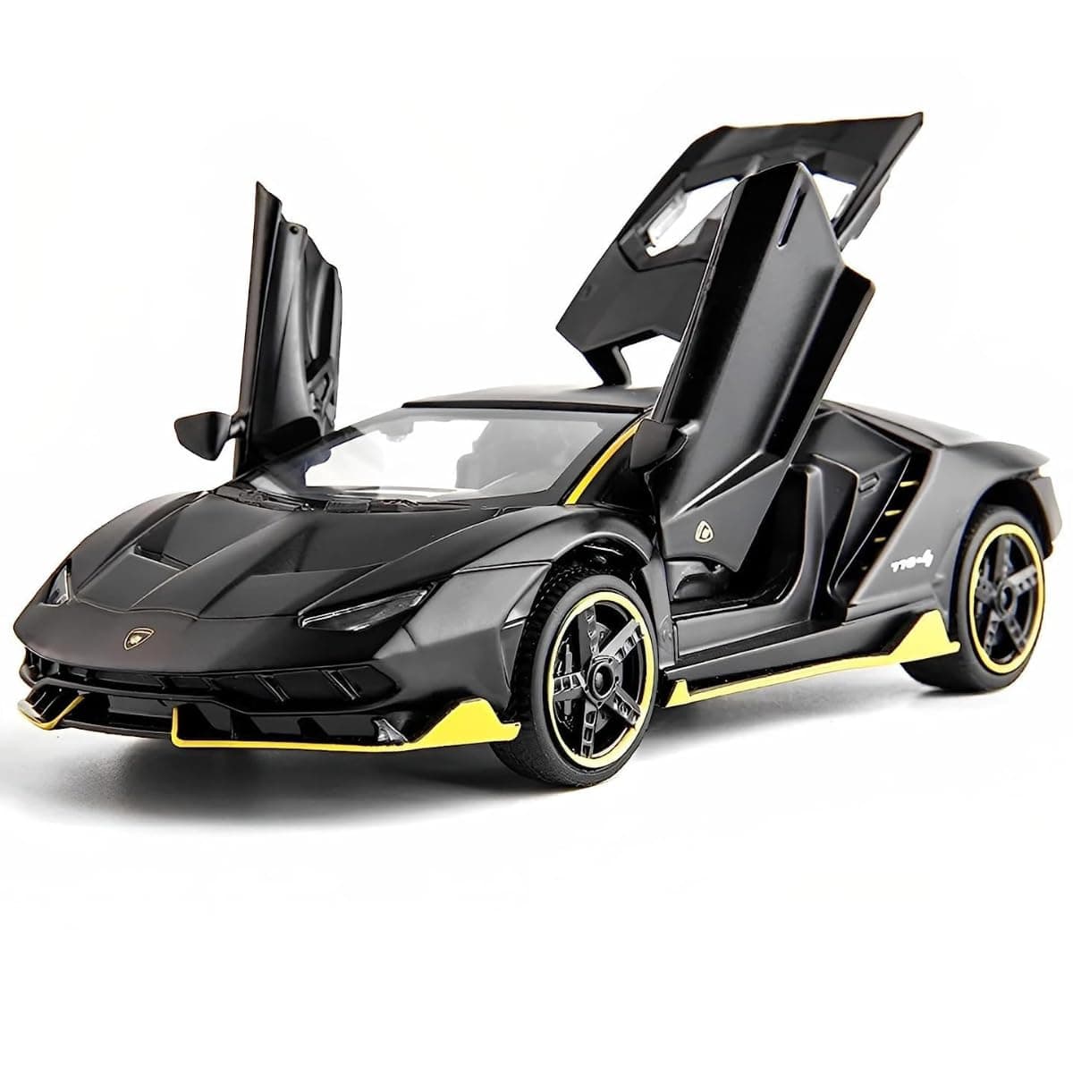 Mashes Die-cast Metal Lamborghini Car Toy Model Pull Back Super car with Openable Doors with Sound and Light for Birthdays Gift Party Decorations Great for Kids Boys Girls and Adults