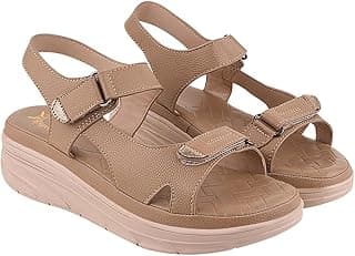 Shoetopia Women’s Comfort Sandals | Lightweight Orthopedic Wedge Sandals with Adjustable Straps & Cushioned Sole for Casual Daily Footwear