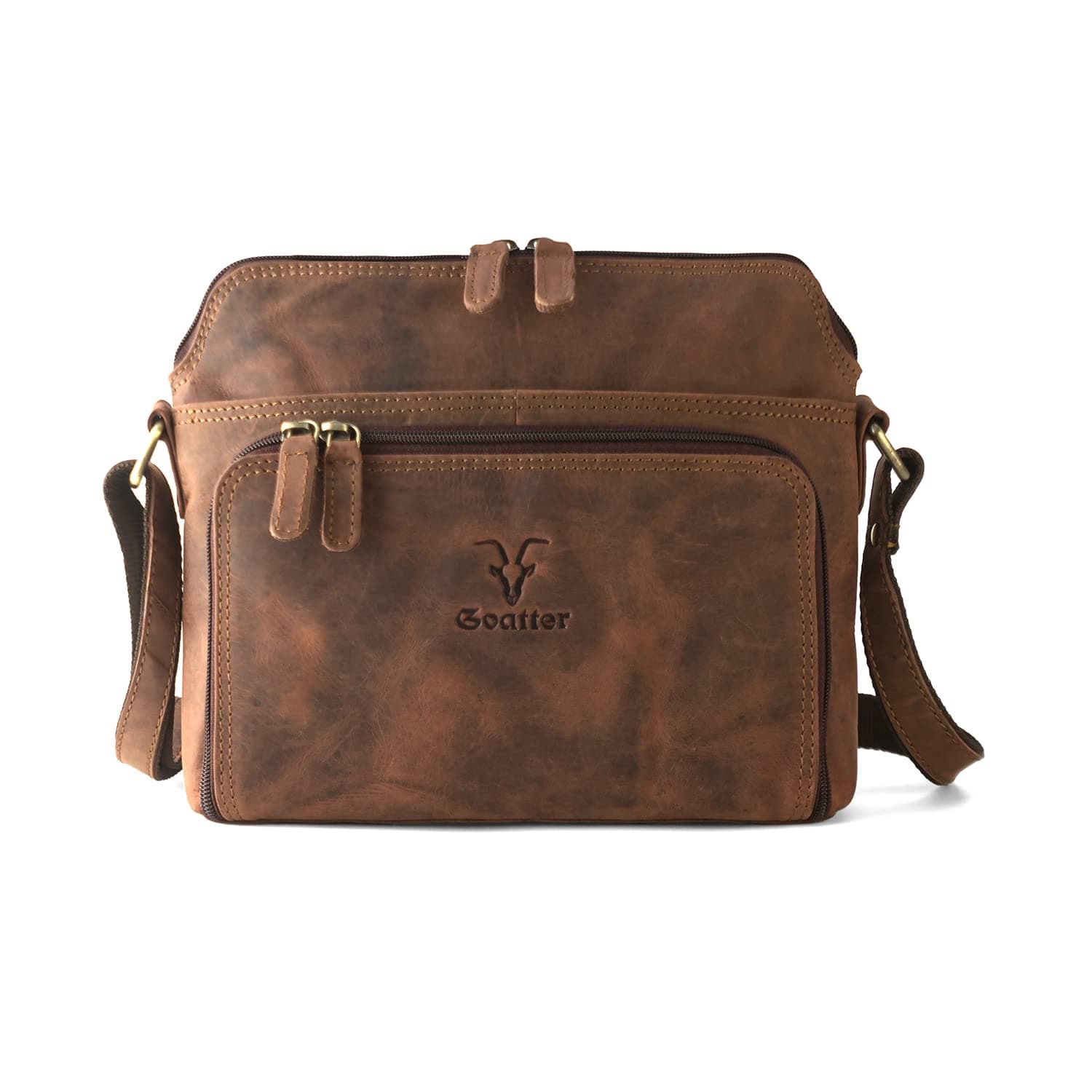 Goatter Genuine Leather Casual Sling Bag for Girls and Women